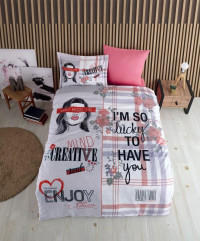 Постельное белье из 3D сатина KARVEN DIGITAL PRINT N124-S014 50х70 (1шт), 70х70 (1шт) 1,5-спальное