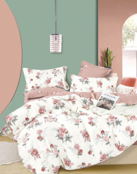 Постельное белье из твил-сатина TANGO розочки 50х70 (2шт) 1,5-спальное