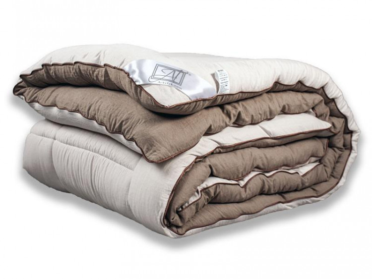 Одеяло стеганое АЛЬВИТЕК FLUFFY DREAM ОЖЛ-15 мокко-бежевое 140x205 всесезонное