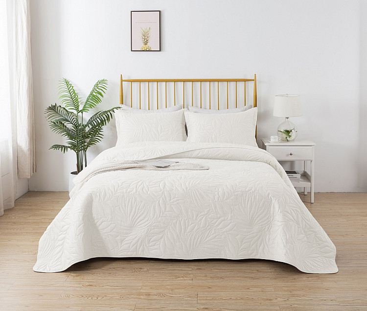 Покрывало тонкое из микрофибры TANGO TRM MARRAKECH белое 215х240