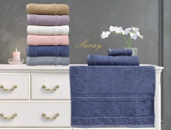 Набор полотенец махровых хлопковых KARVEN H2203 SARAY 50х90 (6шт)