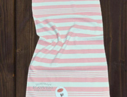 Полотенце махровое хлопковое с бахромой KARVEN H3278 ПЕШТЕМАЛЬ V1 розовое 100х200