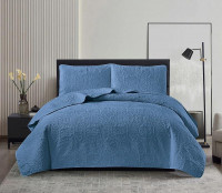 Покрывало тонкое велюровое TANGO CASABLANCA светло-синее 180х240