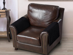 Накидка на подлокотники из микрофибры TANGO SOFA черная 50x70 (1шт)