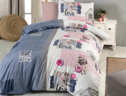 Постельное белье подростковое из ранфорса KARVEN YOUNG STYLE N022 WOOFY 50х70 (1шт), 70х70 (1шт)