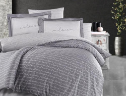 Постельное белье из сатина KARVEN N021 LOVE 50х70 (2шт), 70х70 (2шт) евро