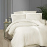 Постельное белье из страйп-сатина KARVEN N021 BROAD LINE CREAM 50х70 (2шт), 70х70 (2шт) евро