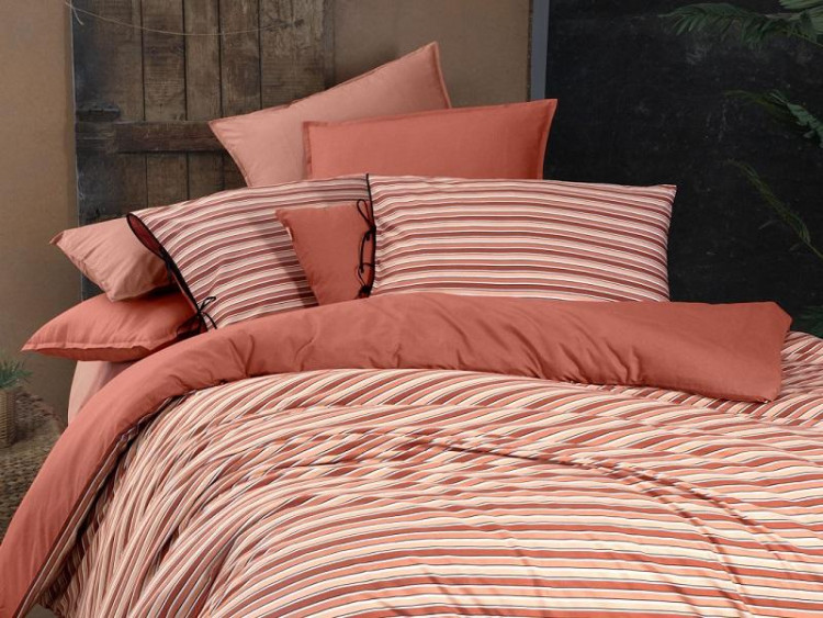 Постельное белье из поплина SAREV FANCY N225 MERIDA V1-TABA 50х70 (1шт) 1,5-спальное