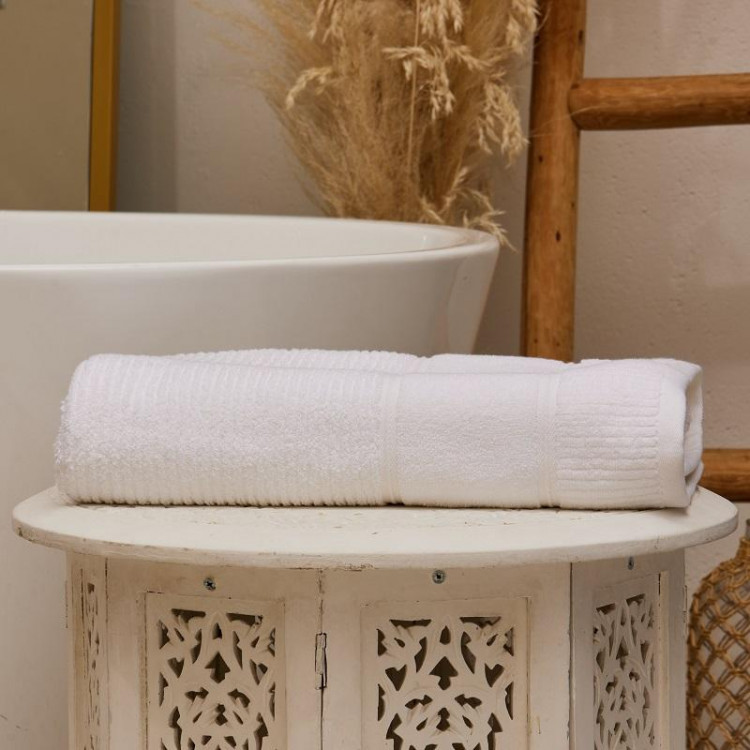 Полотенце махровое TAC DORA WHITE белое 50х90