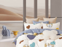 Постельное белье из твил-сатина TANGO от сердца к сердцу 50х70 (2шт) 2-спальное