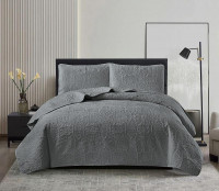 Покрывало тонкое велюровое TANGO CASABLANCA темно-серое 180х240