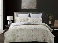 Постельное белье из фланели ASABELLA Ветки бамбука 50х70 (2шт) и 70х70 (2шт) семейное