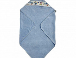Полотенце детское махровое с уголком KARVEN D037 BASKILI KUNDAK mavi v1 90х90