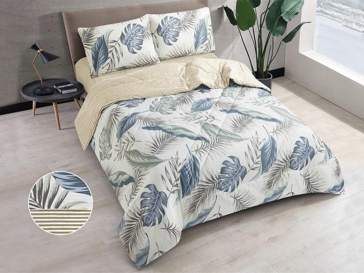 Постельное белье из твила с одеялом TANGO PRIMAVERA кримси 50х70 (2шт) евро