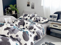 Постельное белье из сатина TANGO пятна 50х70 (2шт), 70х70 (2шт) евро