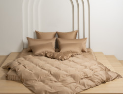 Постельное белье с простыней на резинке 160х200 GERMAN GRASS SAND BRILLIANT GRASS 50х70 (2шт) семейное