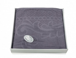 Плед из хлопка махровый KARVEN P960 ESTER V10 лиловый 160х220