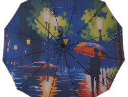 Зонт STEKI AME полный автомат усиленный ART бордовый