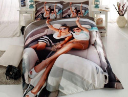 Постельное белье из бамбука и хлопка VIRGINIA SECRET BAMBOO 3D 1331-32 евро