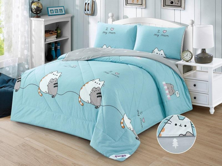 Постельное белье из твила с одеялами TANGO PRIMAVERA love mom 50х70 (2шт) семейное