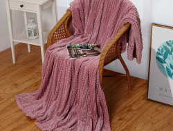 Плед из велсофта АЛЬВИТЕК SOFT PLUSH CARRE 012-SP 200х220