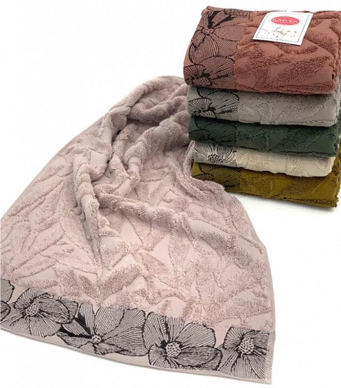 Набор полотенец махровых хлопковых KARVEN H5109 BEGONYA 50х90 (6шт)