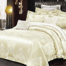 Постельное белье из жаккарда с оборкой KARVEN N005-641 50х70 (2шт), 70х70 (2шт) семейное