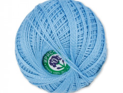 Пряжа СПБ ИРИС №2706 голубая 100% мерсеризованный хлопок 20 шт х 25 гр, 150 м