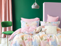 Постельное белье из твил-сатина в ПВХ TANGO акварель 50х70 (2шт) евро