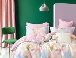 Постельное белье из твил-сатина в ПВХ TANGO акварель 50х70 (2шт) евро