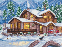 Набор для вышивания PANNA Золотая коллекция PS-1990 ГОРНОЕ ШАЛЕ 41х28