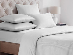 Пододеяльник из страйп-сатина SAILID ST-3-180х215 белый 180х215