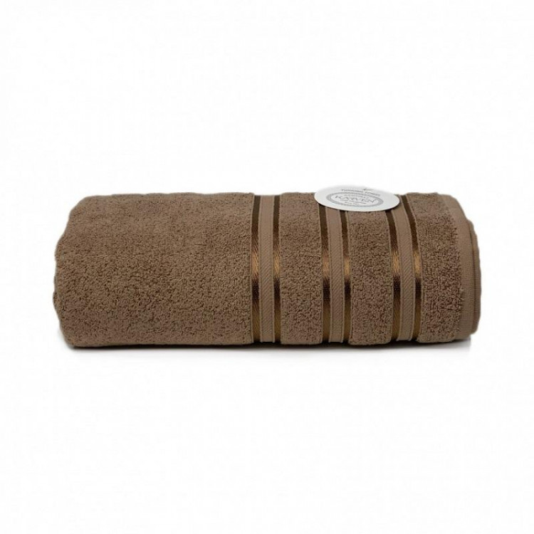 Полотенце махровое хлопковое KARVEN H5154 MIKRO DELUX kahve 70х140