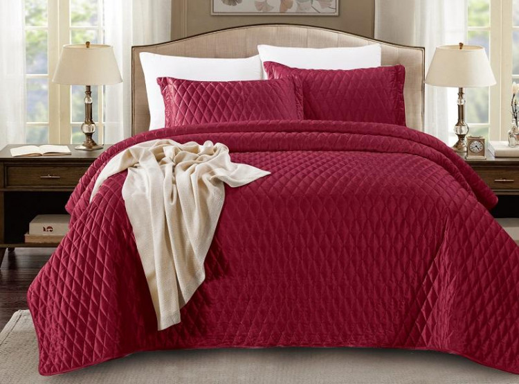 Покрывало с наволочками тонкое велюровое TANGO ARABESQUE ARA-14 240х260