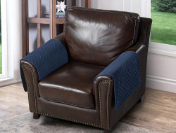 Накидка на подлокотники из микрофибры TANGO SOFA синяя 70x70 (1шт)