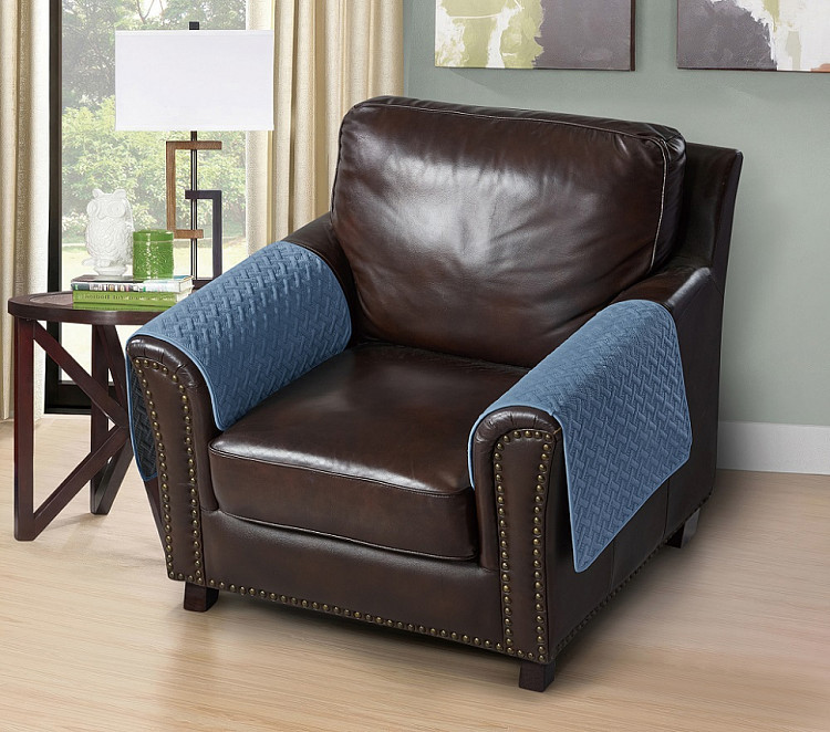 Накидка на подлокотники из микрофибры TANGO SOFA светло-синяя 70x70 (1шт)