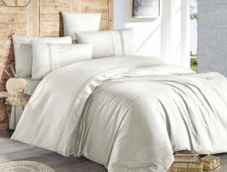 Постельное белье из DELUXE ранфорса KARVEN N030 GALA KREM 50х70 (2шт), 70х70 (2шт) семейное