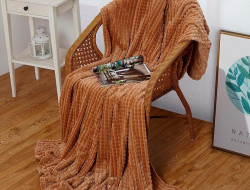 Плед из велсофта АЛЬВИТЕК SOFT PLUSH CARRE 010-SP 200х220