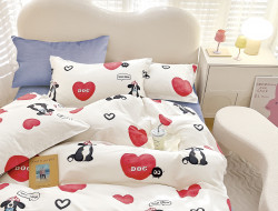 Постельное белье из твил-сатина в ПВХ TANGO лав-гав 50х70 (2шт) евро