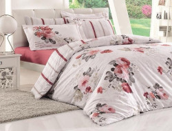 Постельное белье из сатина KARVEN N026 DURU 50х70 (2шт), 70х70 (2шт) семейное