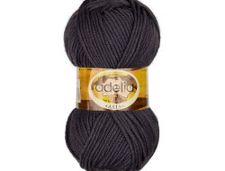 Пряжа ADELIA ARIA №07 темно-серая 100% акрил, 5 шт х 100 гр, 100 м +/- 5 м