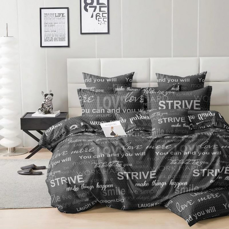 Постельное белье из микросатина TANGO DF02-511-50 DREAM FLY 50х70 (2шт) 2-спальное