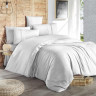 Постельное белье из DELUXE ранфорса KARVEN N028 GALA BEYAZ 50х70 (2шт) 1,5-спальное