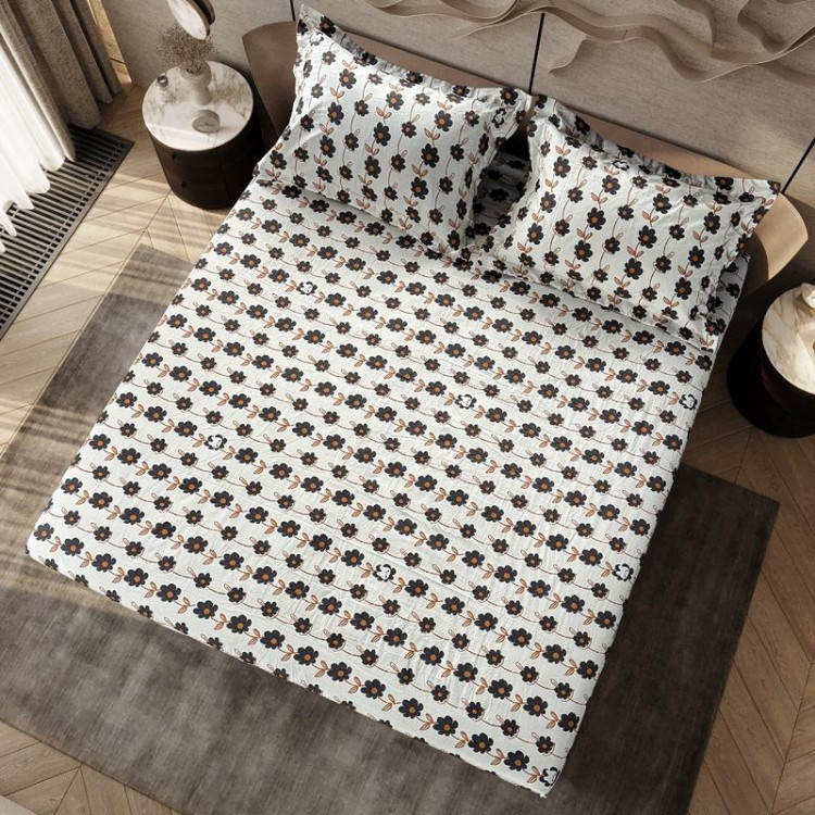 Простыня на резинке из твил-сатина TANGO SAT1620-26 160х200х30