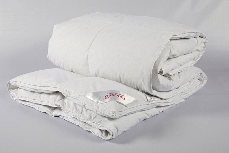 Одеяло кассетное с бортиком из серого гусиного пуха SAILID CLASSIC D-T-2 172х205 теплое