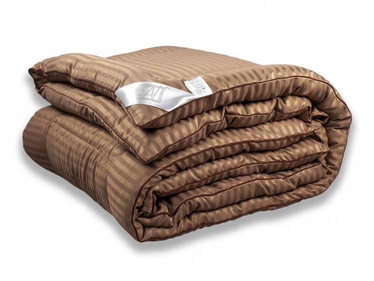 Одеяло стеганое АЛЬВИТЕК SILKY DREAM ОМСВ-15 шоколадное 140x205 всесезонное