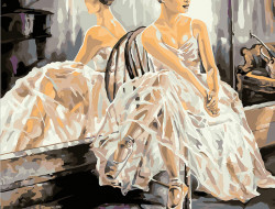 Набор для раскрашивания по номерам ФРЕЯ PNB/R1 №70 Балерина 40х50 см