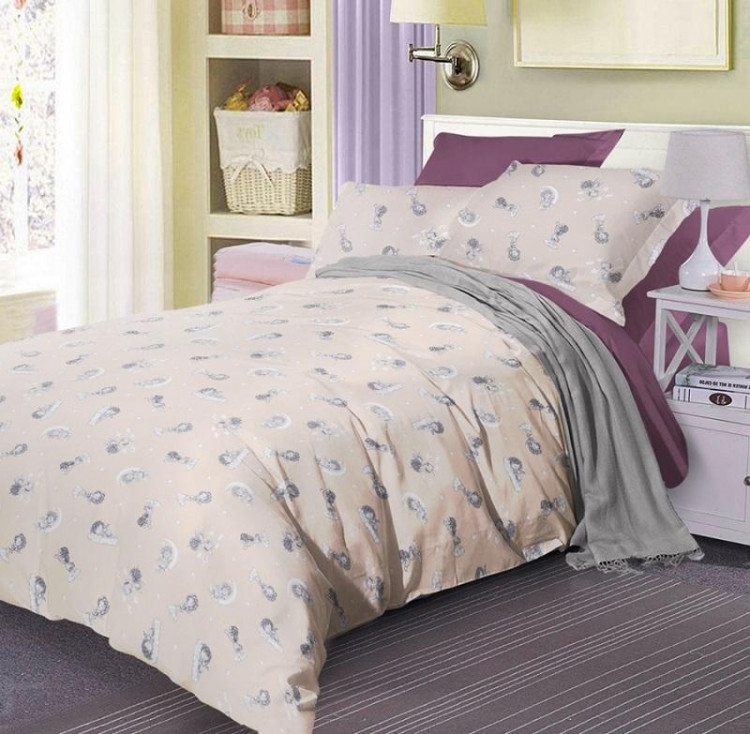 Постельное белье двухстороннее из сатина SAILID BL-31-2 2-спальное