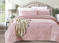 Покрывало с наволочками тонкое велюровое TANGO ROXETTE ROX-01 240х260