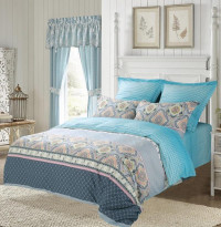 Постельное белье из печатного сатина SAILID B-210-4 семейное